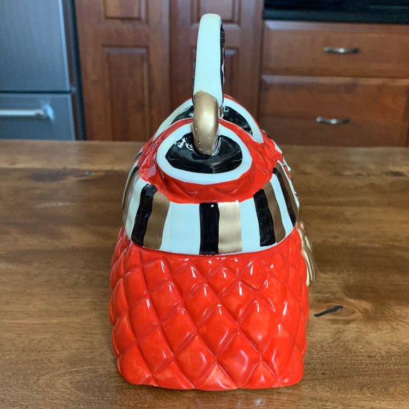 David's Cookies Collectible Red Cookie Jar Ceramic Purse - Picture 4 of 10